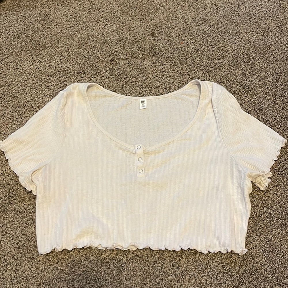 Nordstrom White Crop Top